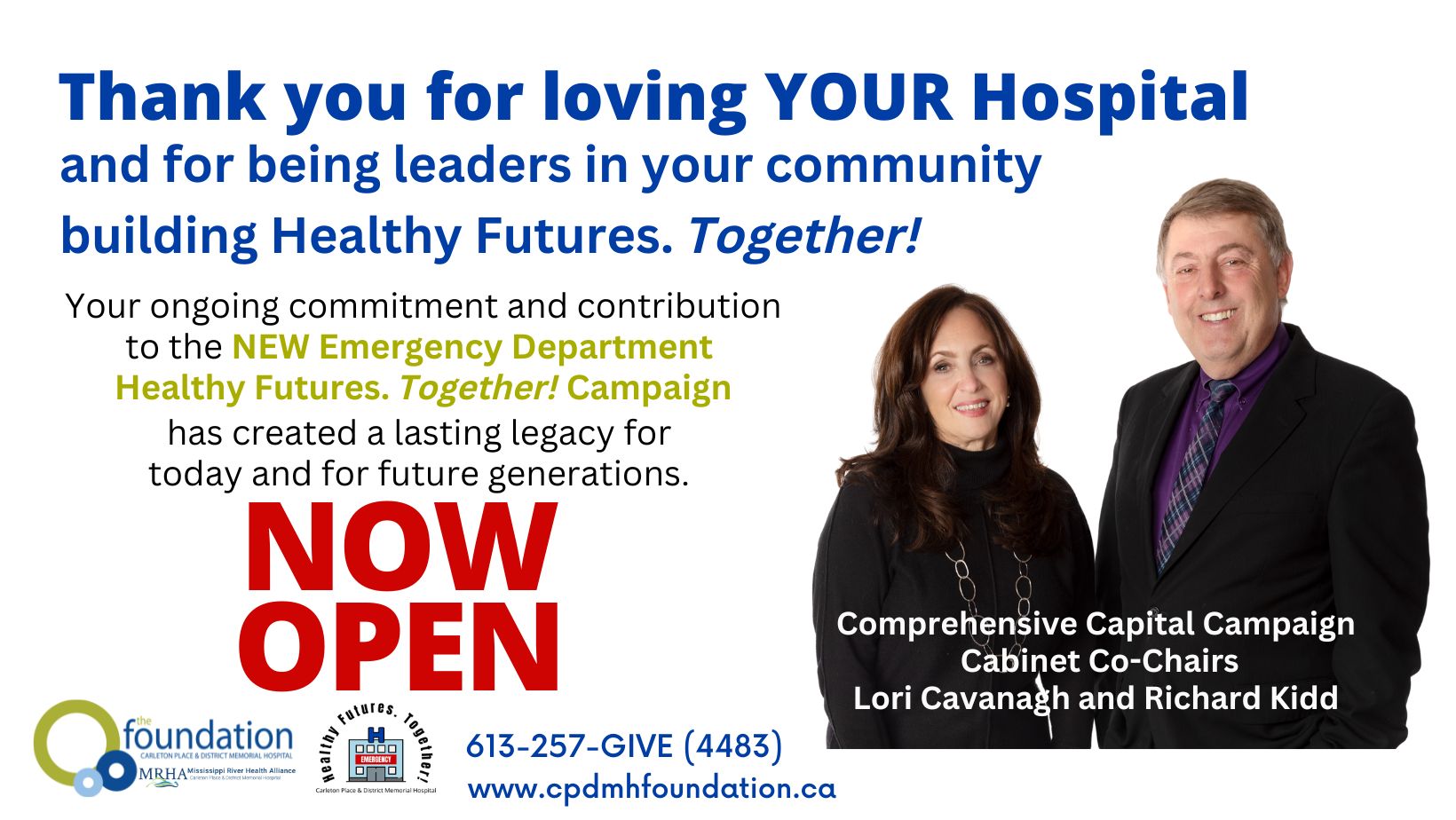 Your Emergency Department Is Now OPEN!